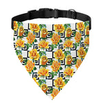 Yellow Watercolor Rose Print Over The Collar Dog Bandana