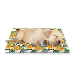 Yellow Watercolor Rose Print Pet Cooling Mat Cover