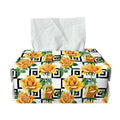 Yellow Watercolor Rose Print Rectangle Tissue Box Cover