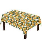 Yellow Watercolor Rose Print Tablecloth