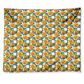 Yellow Watercolor Rose Print Tapestry