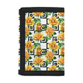 Yellow Watercolor Rose Print Trifold Wallet
