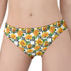 Yellow Watercolor Rose Print Women's Panties