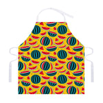 Yellow Watermelon Pieces Pattern Print Adjustable Apron