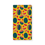 Yellow Watermelon Pieces Pattern Print Baby Crib Sheet