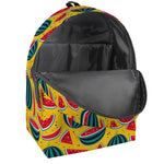 Yellow Watermelon Pieces Pattern Print Backpack