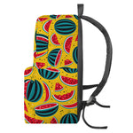 Yellow Watermelon Pieces Pattern Print Backpack