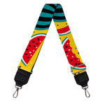 Yellow Watermelon Pieces Pattern Print Bag Strap