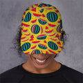 Yellow Watermelon Pieces Pattern Print Baseball Cap