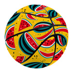 Yellow Watermelon Pieces Pattern Print Basketball
