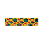 Yellow Watermelon Pieces Pattern Print Bed Runner