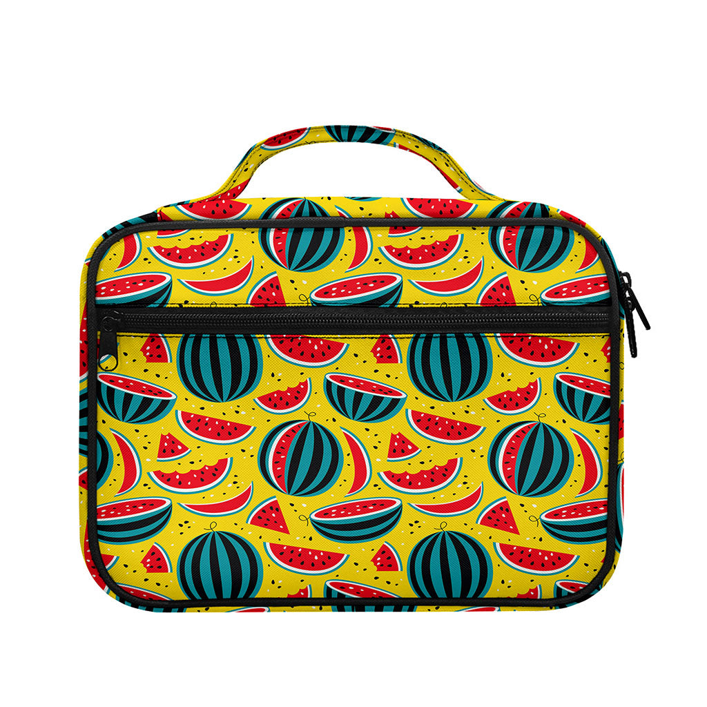 Yellow Watermelon Pieces Pattern Print Briefcase Bible Bag