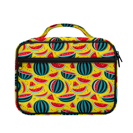 Yellow Watermelon Pieces Pattern Print Briefcase Bible Bag