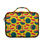 Yellow Watermelon Pieces Pattern Print Briefcase Bible Bag