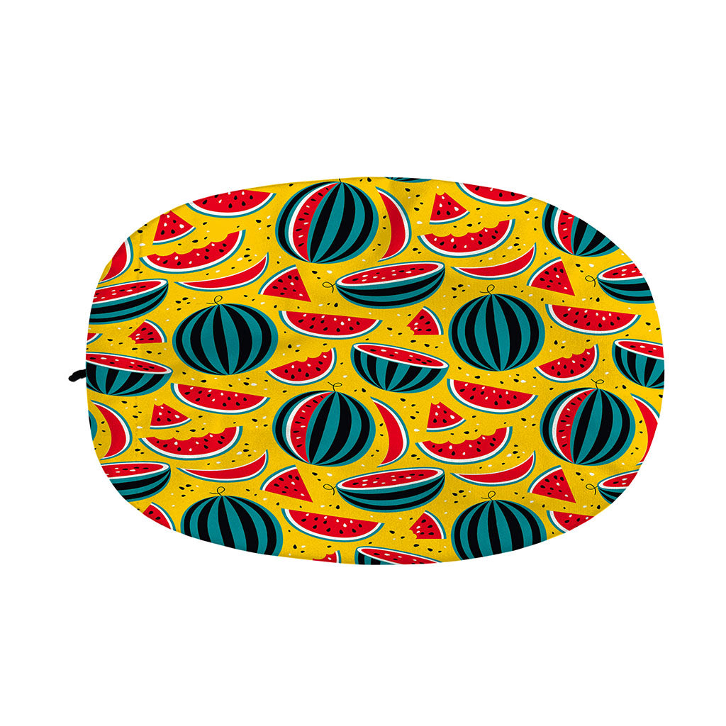 Yellow Watermelon Pieces Pattern Print Car Side Mirror Covers