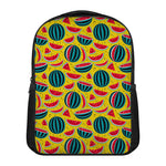 Yellow Watermelon Pieces Pattern Print Casual Backpack