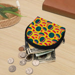 Yellow Watermelon Pieces Pattern Print Coin Purse