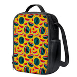 Yellow Watermelon Pieces Pattern Print Crossbody Lunch Bag