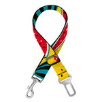 Yellow Watermelon Pieces Pattern Print Dog Seat Belt