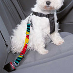 Yellow Watermelon Pieces Pattern Print Dog Seat Belt