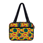 Yellow Watermelon Pieces Pattern Print Double Strap Bible Bag