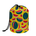 Yellow Watermelon Pieces Pattern Print Drawstring Makeup Bag
