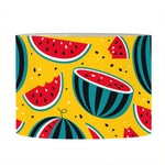 Yellow Watermelon Pieces Pattern Print Drum Lamp Shade