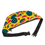 Yellow Watermelon Pieces Pattern Print Fanny Pack