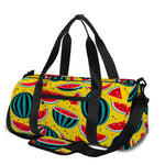 Yellow Watermelon Pieces Pattern Print Gym Bag