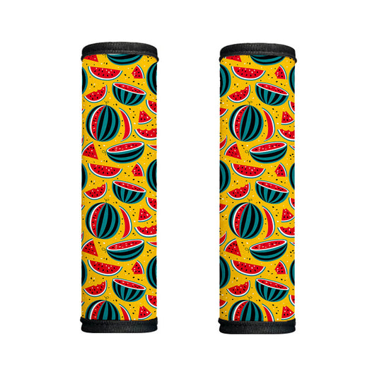 Yellow Watermelon Pieces Pattern Print Handle Covers