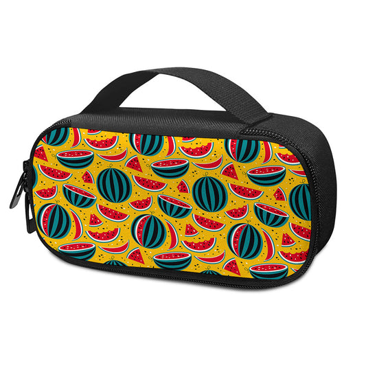 Yellow Watermelon Pieces Pattern Print Insulin Cooler Travel Case