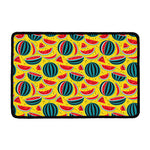 Yellow Watermelon Pieces Pattern Print Kitchen Mat