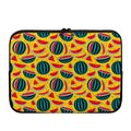 Yellow Watermelon Pieces Pattern Print Laptop Sleeve