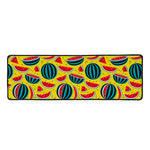 Yellow Watermelon Pieces Pattern Print Long Kitchen Mat