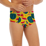 Yellow Watermelon Pieces Pattern Print Men's Briefs