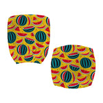 Yellow Watermelon Pieces Pattern Print Office Chair Cover