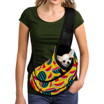 Yellow Watermelon Pieces Pattern Print Pet Sling Carrier