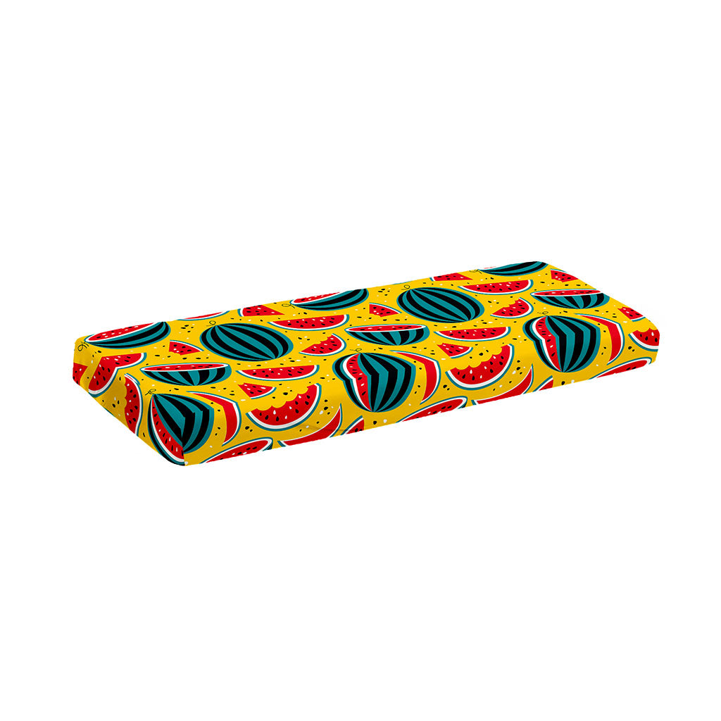 Yellow Watermelon Pieces Pattern Print Piano Keyboard Cover