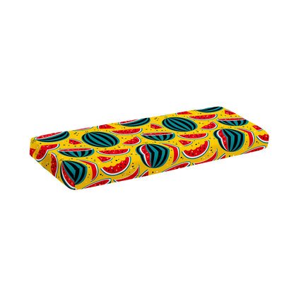 Yellow Watermelon Pieces Pattern Print Piano Keyboard Cover