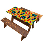 Yellow Watermelon Pieces Pattern Print Picnic Table Cover