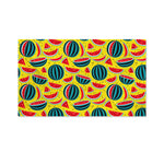 Yellow Watermelon Pieces Pattern Print Polyester Flag