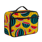 Yellow Watermelon Pieces Pattern Print Portable Lunch Bag