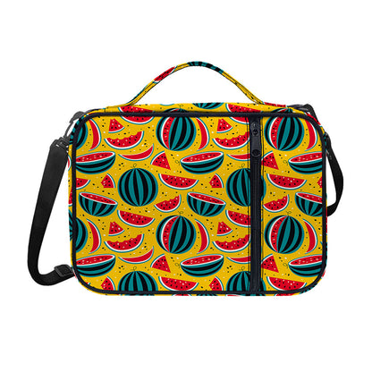 Yellow Watermelon Pieces Pattern Print Shoulder Strap Bible Bag
