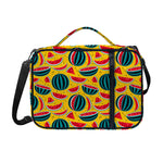 Yellow Watermelon Pieces Pattern Print Shoulder Strap Bible Bag