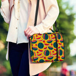 Yellow Watermelon Pieces Pattern Print Shoulder Strap Bible Bag