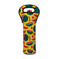 Yellow Watermelon Pieces Pattern Print Single Neoprene Wine Tote