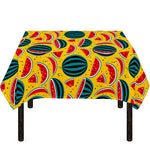 Yellow Watermelon Pieces Pattern Print Tablecloth