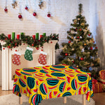 Yellow Watermelon Pieces Pattern Print Tablecloth