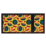 Yellow Watermelon Pieces Pattern Print Trifold Wallet