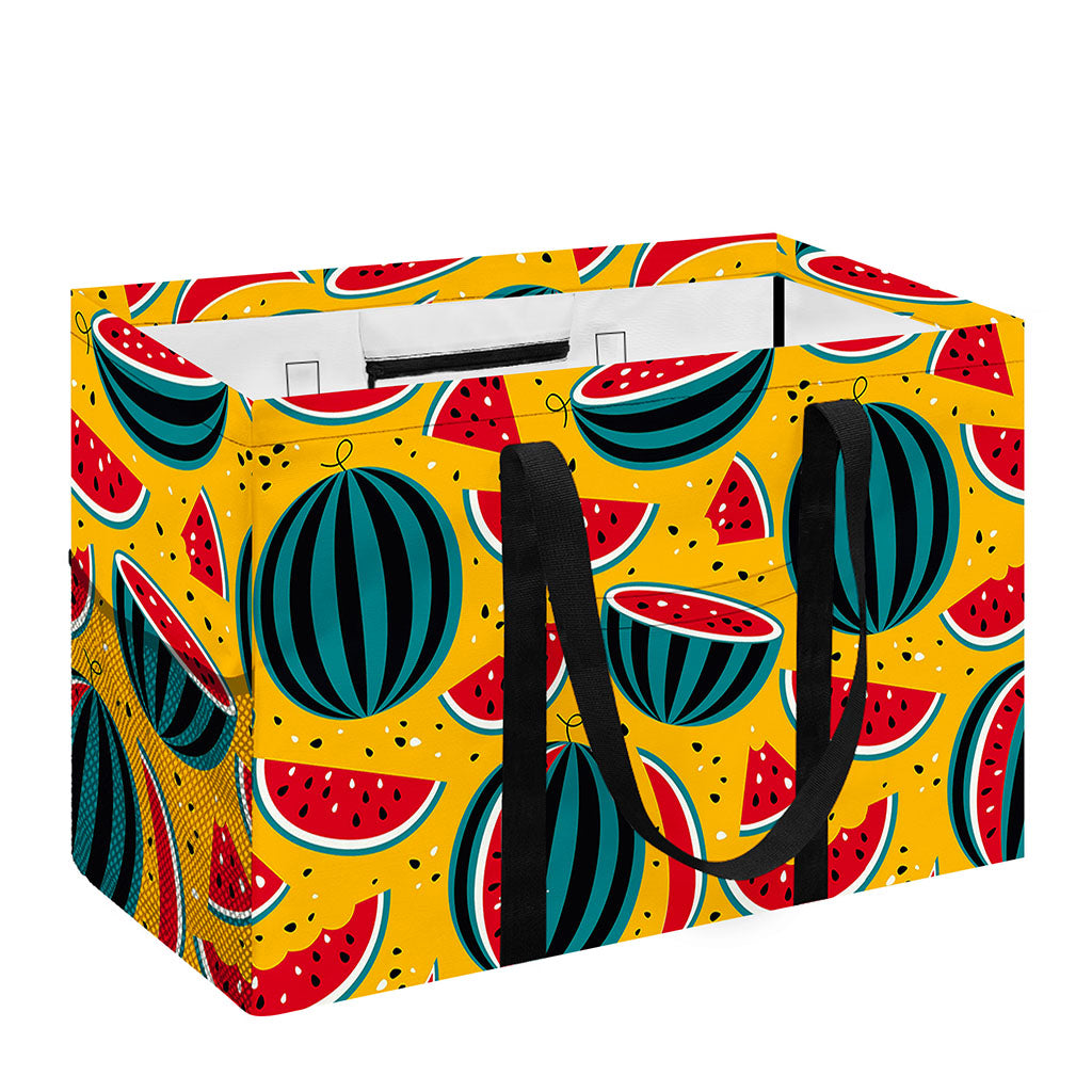 Yellow Watermelon Pieces Pattern Print Utility Tote Bag